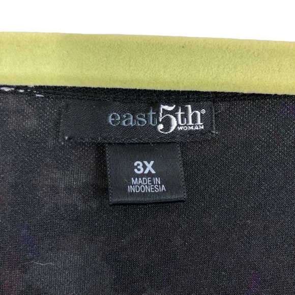 Plus size 3X Ruffle Top by east5th; Multiple Layers of Ruffles; Watercolor Print - Picture 6 of 6